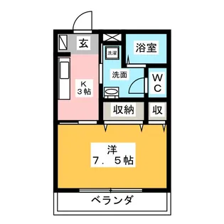コーポアーカンソナ【2階】の間取り