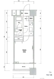 ファーストリアルタワー新宿【10階】の間取り