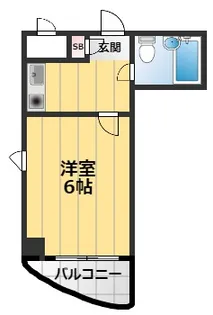 ロータリー門真【5階】の間取り
