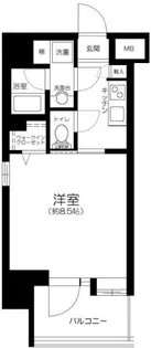ガーラ三田慶大前【6階】の間取り