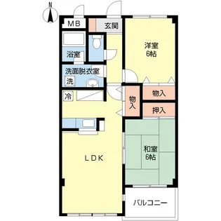 サンヒルズ【1階】の間取り