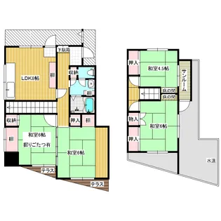 東京都新宿区高田馬場1【一戸建】の間取り