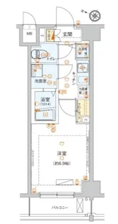 ハーモニーレジデンス池上【2階】の間取り