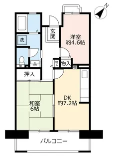 URサンラフレ出来島【1階】の間取り