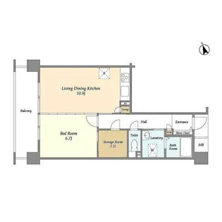 アーバンライフ目白駅前【7階】の間取り