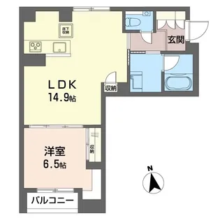 グランソワM【1階】の間取り