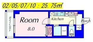 Rooms Ooji【2階】の間取り