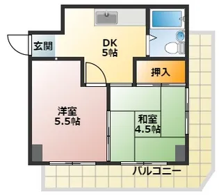神明台ハイツ【2階】の間取り