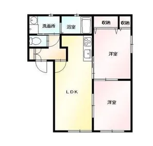 ルミエールB【1階】の間取り