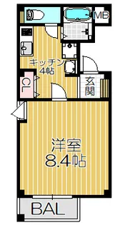 Ruisseau武庫川【2階】の間取り