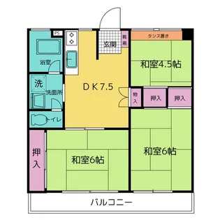 悠和ビル錦ヶ丘【3階】の間取り