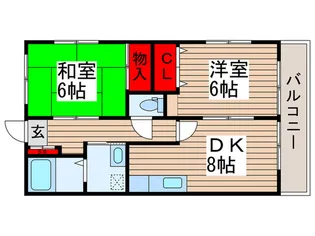 アイミーパーク【2階】の間取り
