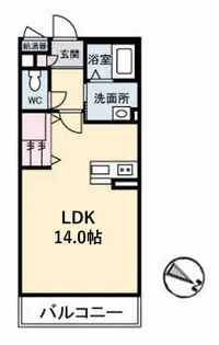 プランドール湯田 B棟【3階】の間取り