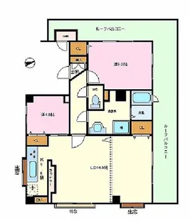 パークサイド白鳳代々木公園【7階】の間取り