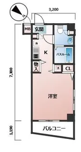 フェニックス日本橋浜町壱番館【7階】の間取り