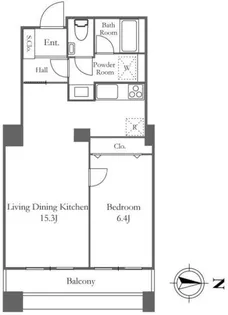 リバーシティ21イーストタワーズ10棟【35階】の間取り