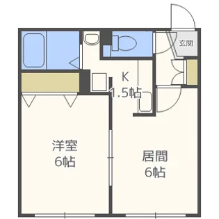 パンセ栄通【2階】の間取り