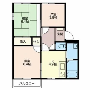 スリーゼ i オブラ A【1階】の間取り