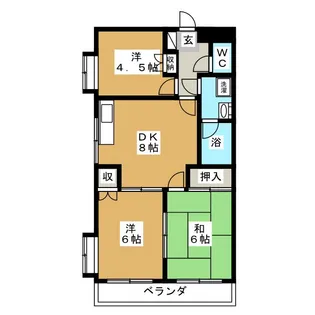メジャーモ広町【2階】の間取り