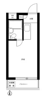クリスタル笹塚パート1【2階】の間取り