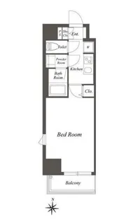 ルクレ墨田緑I【8階】の間取り