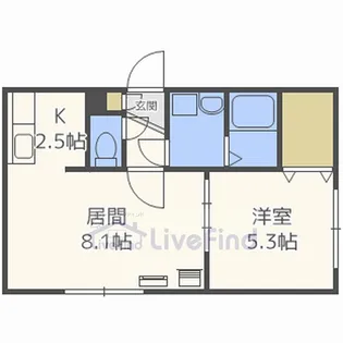 ジュネパレス サッポロ【3階】の間取り