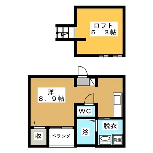 Loup de Mer 堀田【2階】の間取り