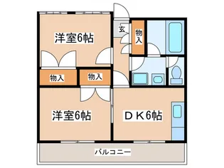 ロイヤルドーム1302【3階】の間取り