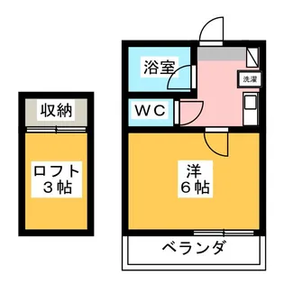 クレセントハイツ美園【1階】の間取り