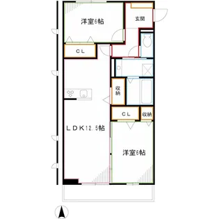 ファームサイドヒルキタノ【3階】の間取り