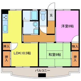 アクティブステージ江島【3階】の間取り