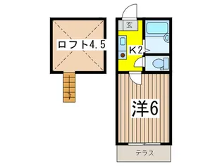 ジュネス南浦和【2階】の間取り