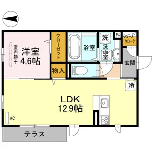 コンフォート キューブ【1階】の間取り