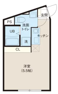 レピュア北千住レジデンスII【2階】の間取り