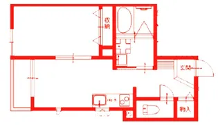 メゾンサンワD【2階】の間取り