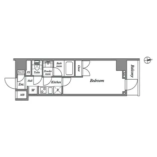 ザ・レジデンス神楽坂I【7階】の間取り