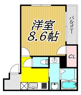 ONLYONE塚口II番館【3階】の間取り