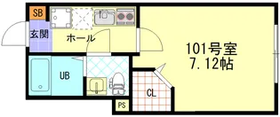 CFジオーレ西小岩【1階】の間取り