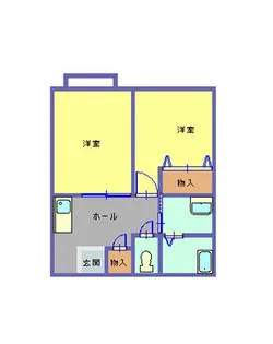 スカイハイツ【1階】の間取り