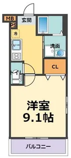 フジパレス甲子園I番館【3階】の間取り