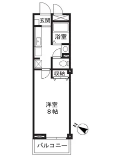 ディアコート方南【3階】の間取り