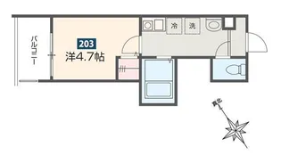MELDIA相模大野【2階】の間取り