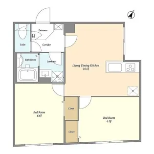 タスキsmart新大塚IIIの間取り