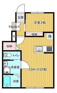 Astoria(アストリア) B【1階】の間取り