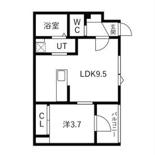 イー・エフ千歳駅【3階】の間取り