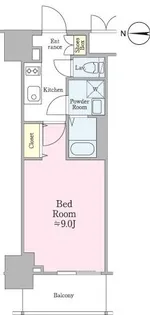 クロスレジデンス飯田橋【5階】の間取り