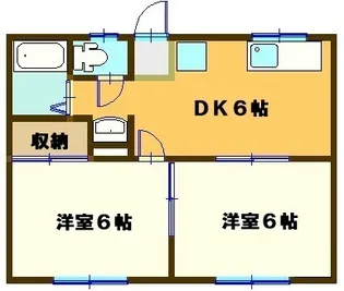 八代ハイツ【1階】の間取り
