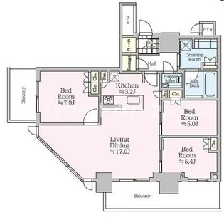 ザ・タワー十条【28階】の間取り