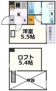 F.F.プレミア【2階】の間取り