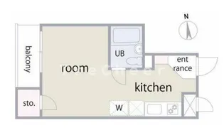 KITANO APARTMENT【2階】の間取り